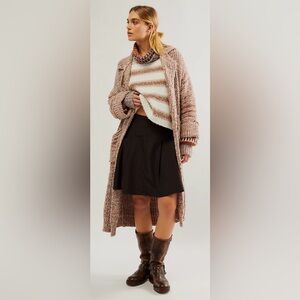 Free People Maxi Marl Cardigan Heavy Chunky Knit Size M/L